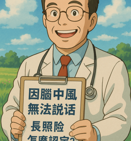 因腦中風無法說話，長照險怎麼認定？